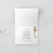 ブラウンジャングルサファリアニマルズフォールドサンキューカード サンキューカード (内部)