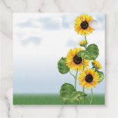 ブラウンジャージー牛ひまわり赤ちゃんシャワー フェイバータグ (裏面)