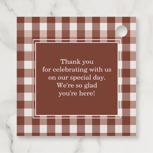 ブラウンジンガムモノグラムクレストカスタム フェイバータグ (裏面)