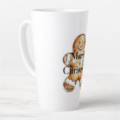 ブラウンジンガーブレッドクッキークリスマス カフェラテマグ (左アングル)