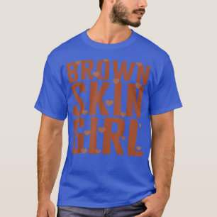 ブラウンスキンガールブラックメラニンクイーン魔法ジュネティーン Tシャツ