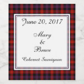 ブラウンスコティ結婚ッシュのワインラベル ワインラベル (シングルラベル)