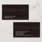 ブラウンスタイリッシュウッドのテクスチャプロフェッショナル 名刺 (正面/裏面)