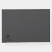 ブラウンスタンダードゲストブック | 豪華な結婚式 ゲストブック (裏面)