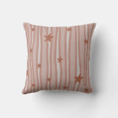 ブラウンスターズアンドストライプズビーチテーマ クッション (裏面)