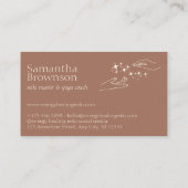 ブラウンスターズエナジーヒーリングハンズ霊気セラピー 名刺 (裏面)