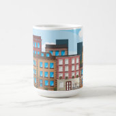 ブラウンスターンの建物 コーヒーマグカップ (中央)