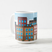 ブラウンスターンの建物 コーヒーマグカップ (正面左)