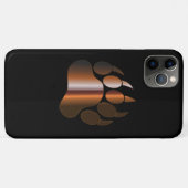 ブラウンスチールベアパウ Case-Mate iPhoneケース (裏面(横))