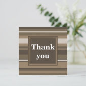 ブラウンストライプサンキューカード サンキューカード (スタンド正面)