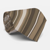 ブラウンストライプ ネクタイ (ロール)