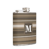 ブラウンストライプ フラスク (右)