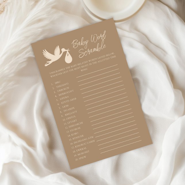 ブラウンストークベビー配信ベビーワードスクランブル (クリエイターアップロード済み)