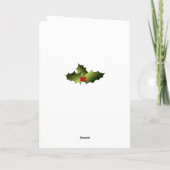 ブラウンストーンのクリスマスグリーティングカード シーズンカード (裏面)