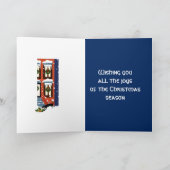 ブラウンストーンのクリスマスグリーティングカード シーズンカード (内部)