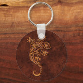 ブラウンストーン登山ゲッコ キーホルダー (正面)