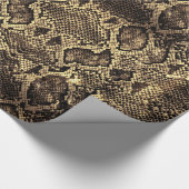 ブラウンスネークプリント ラッピングペーパー (角)