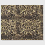 ブラウンスネークプリント ラッピングペーパー (フラット)