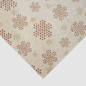 ブラウンスノーフレークオンヴィンテージホワイトティッシュペーパー 薄葉紙 (詳細)
