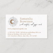 ブラウンスピリチュアルエナジーヒーリングサンムーン 名刺 (裏面)