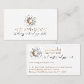 ブラウンスピリチュアルエナジーヒーリングサンムーン 名刺 (正面/裏面)