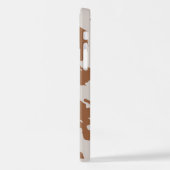 ブラウンスポッテッドコウィドアニマルプリント iPhoneケース (左側面)