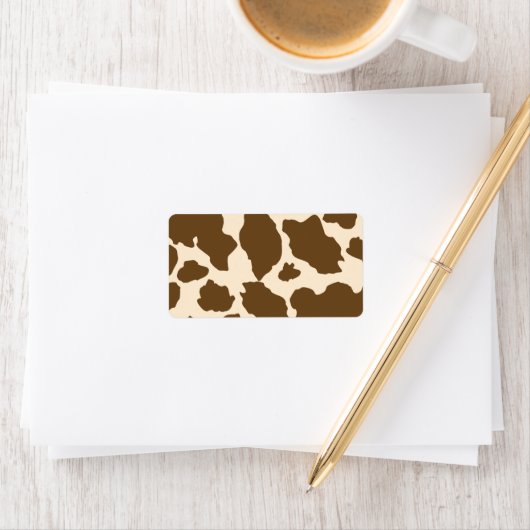 ブラウンスポットカウープリント農家ファームアニマルズクラス ラベル (インサイチュ)