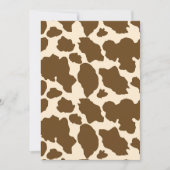 ブラウンスポットズ牛プリント農家ファームアニマルズクラシー サンキューカード (正面)
