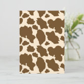 ブラウンスポットズ牛プリント農家ファームアニマルズクラシー サンキューカード (スタンド正面)