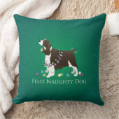 ブラウンスリンガースパニエル犬ドッグフェリズドいけなッグ クッション (ブランケット)