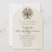 ブラウンスワールツリーダマ動揺してスク 招待状 (正面)