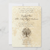 ブラウンスワールツリーダマ動揺してスク 招待状 (正面)