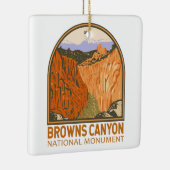 ブラウンズキャニオンナショナルモニュメントコロラドヴィンテージ セラミックオーナメント (右)