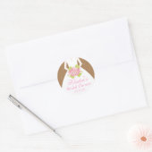 ブラウンズドレ結婚スブライダルシャワー ラウンドシール (封筒)