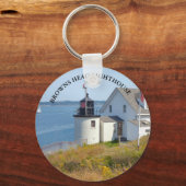 ブラウンズヘッドライトハウスメインラウンドキーチェーン キーホルダー (正面)