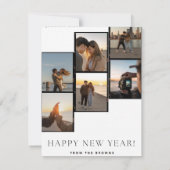 ブラウンズ一家より　新年のご挨拶 ノートカード (裏面)