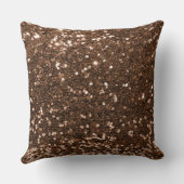 ブラウンセクフェイクイングリッター装飾用クッション クッション (裏面)