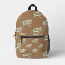 ブラウンセージ緑の水色のカエルのパターン