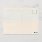 ブラウンセータープリドスカーフのブルーバルーンベア ポストカード (裏面)