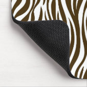 ブラウンゼブラスキンプリント マウスパッド (コーナー)