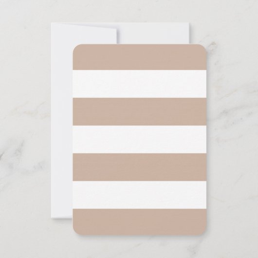 ブラウンタウペ&ホワイトストライプのいかりサンキューカード サンキューカード (裏面)