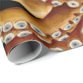 ブラウンタコブルーアイブラックアート ラッピングペーパー (ロールコーナー)