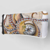 ブラウンタコヴィンテージマップコンパス ゴルフヘッドカバー (正面)