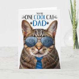 ブラウンタビー猫のお父さんの日クール一猫 シーズンカード