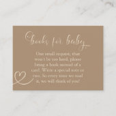 ブラウンタンエレガントボホモダンベビー本 エンクロージャーカード (正面)