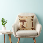 ブラウンタンオンタンサウスウエストルックミニマルデザイン クッション (椅子)