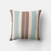 ブラウンタンブルーストライプ装飾用クッション クッション (裏面)