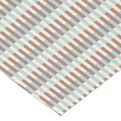 ブラウンタンブルーストライプ ショートテーブルランナー (コーナー)