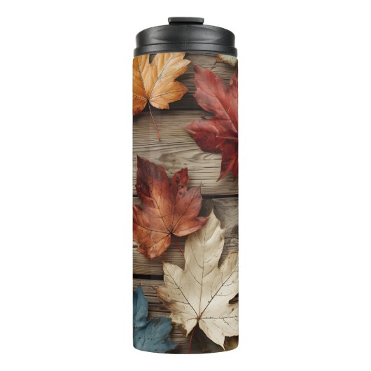 ブラウンタンブルー秋紅葉 タンブラー (正面)