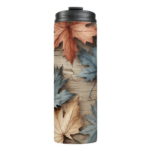 ブラウンタンブルー秋紅葉 タンブラー (正面)